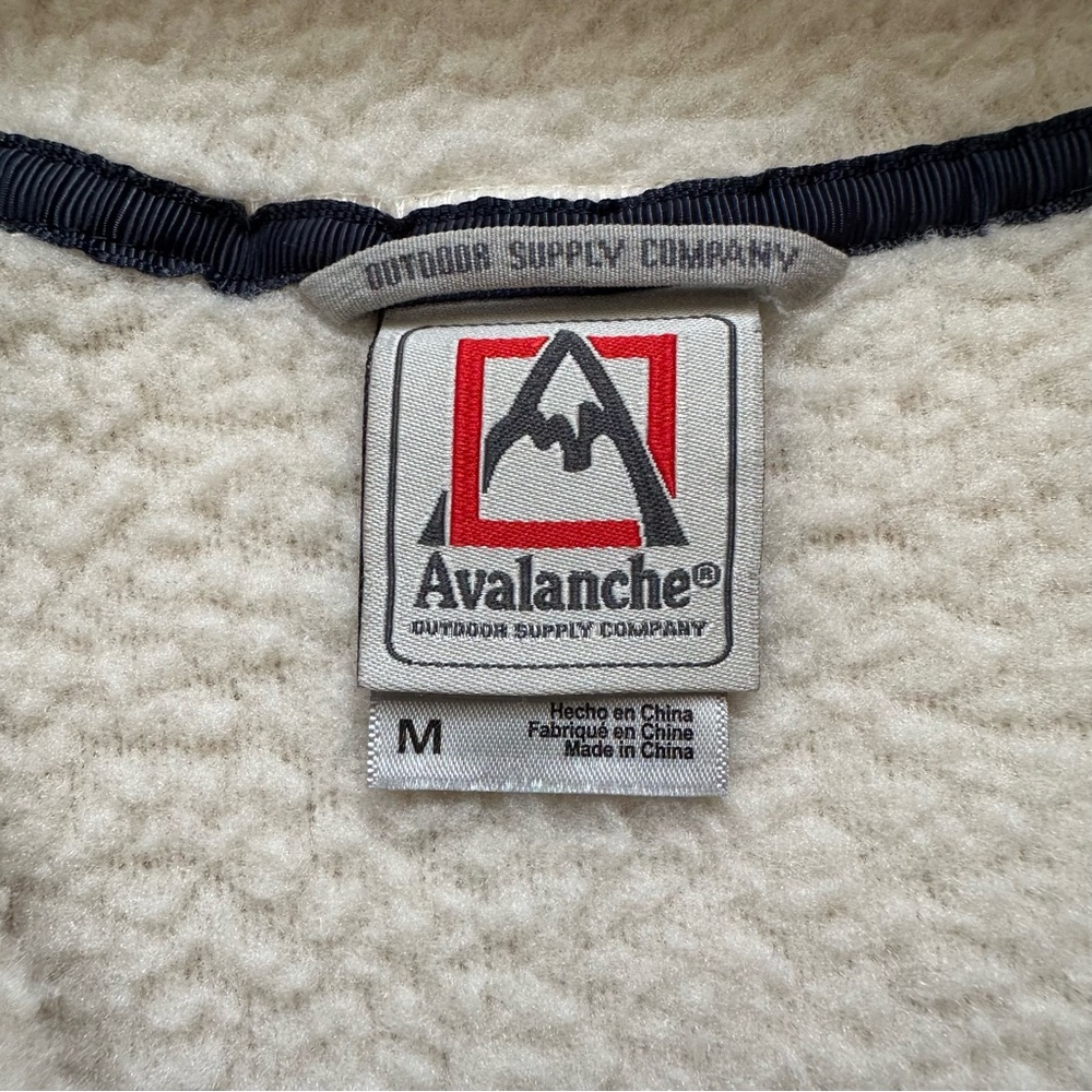 Avalanche Women's Ivory 1/4 Zip Fleece Berber Pullover With Pockets - M - Picture 6 of 10
